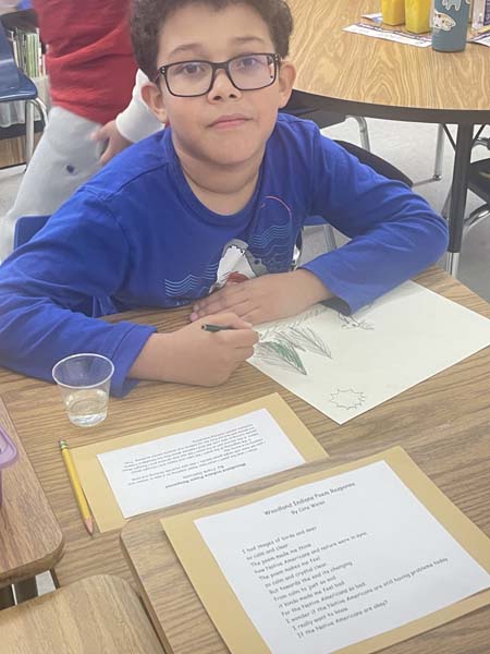 Students working on classwork